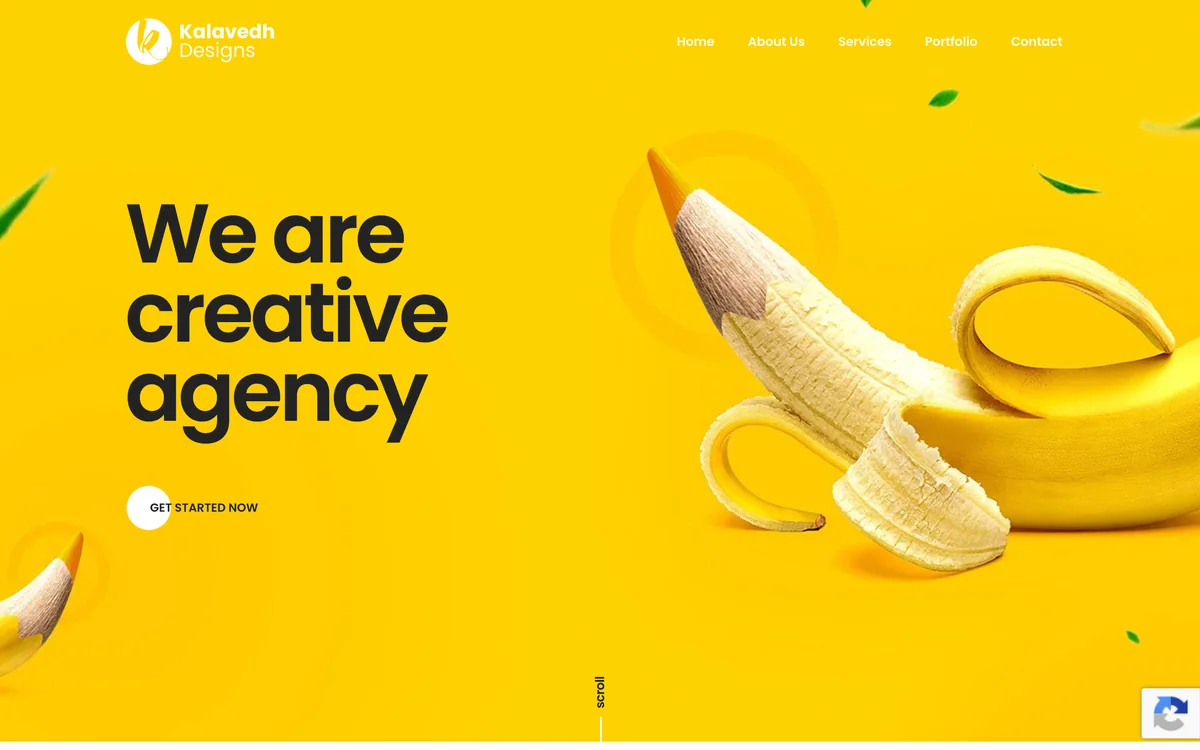 The Kalavedh Designs homepage
