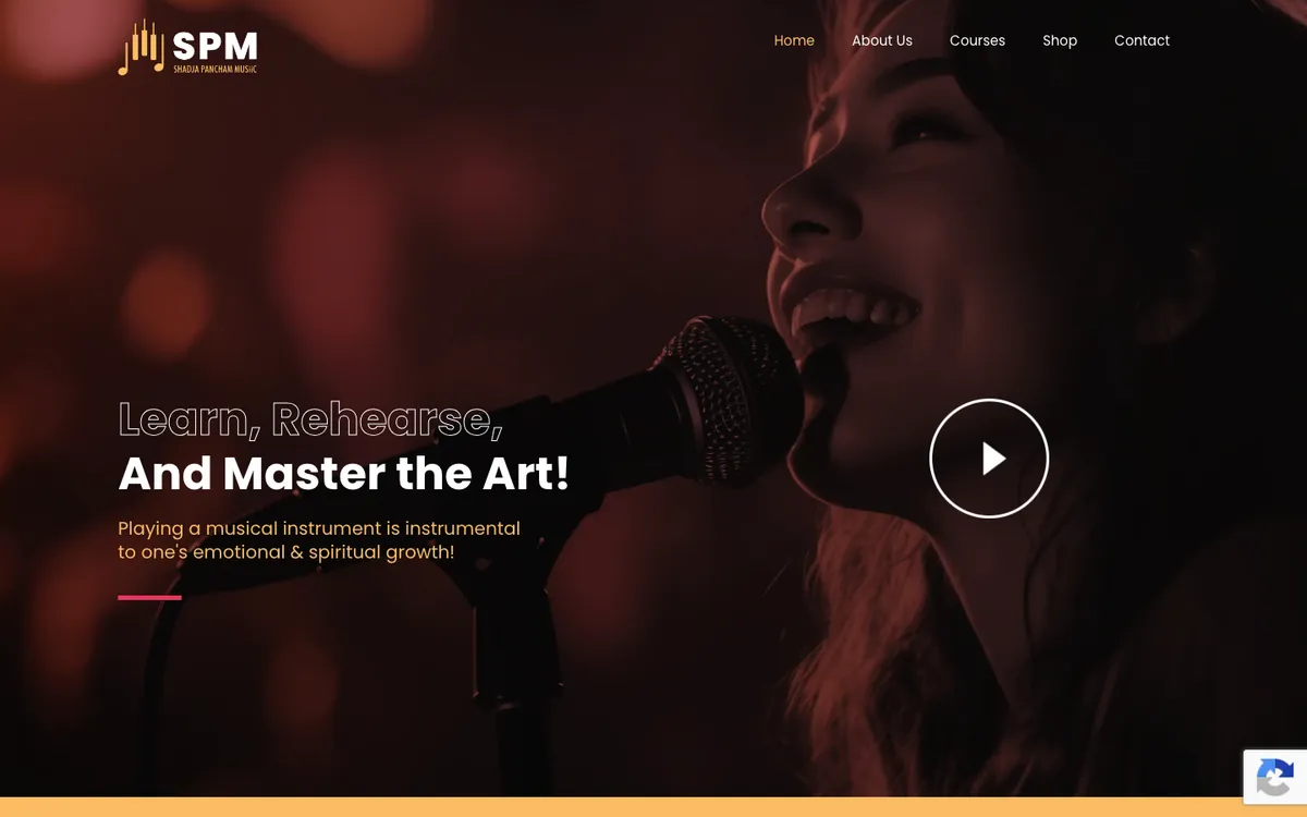 The SPM Academy homepage