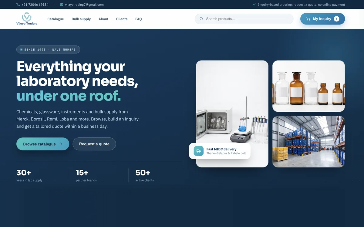 The Vijaya Traders homepage